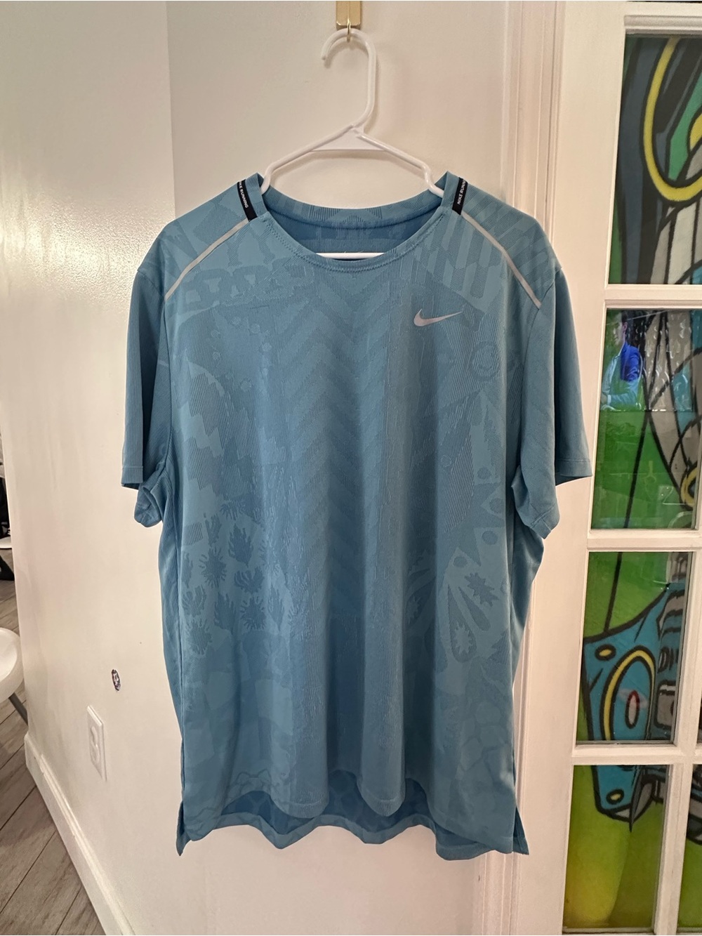 Nike DRI-FIT Men’s Light Blue Athletic Tee